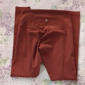 Lululemon Womens Align Leggings - Size 6 - Mulled Wine - 28" Long Ultra Hi Rise